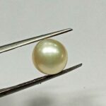 5.10 Cts Fresh Water Pearl Natural China Round Shape 9.3*9.1 MM P40 WATCH VIDEO