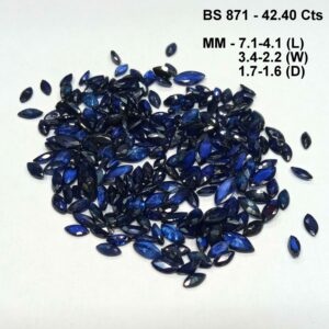 42.40 Cts 226 Pcs Natural Burma Blue Sapphire Gemstone Lot Marquise Cut 7.1-4.1 MM WATCH VIDEO