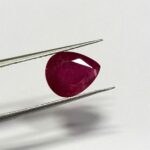 4.00 Cts Natural Burma Ruby Gemstone Pear Cut 10.9*8.8 MM R15