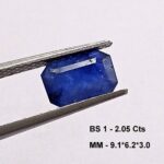 2.05 Cts Natural Burma Blue Sapphire Gemstone Octagon Cut 9.1*6.2 MM BS1
