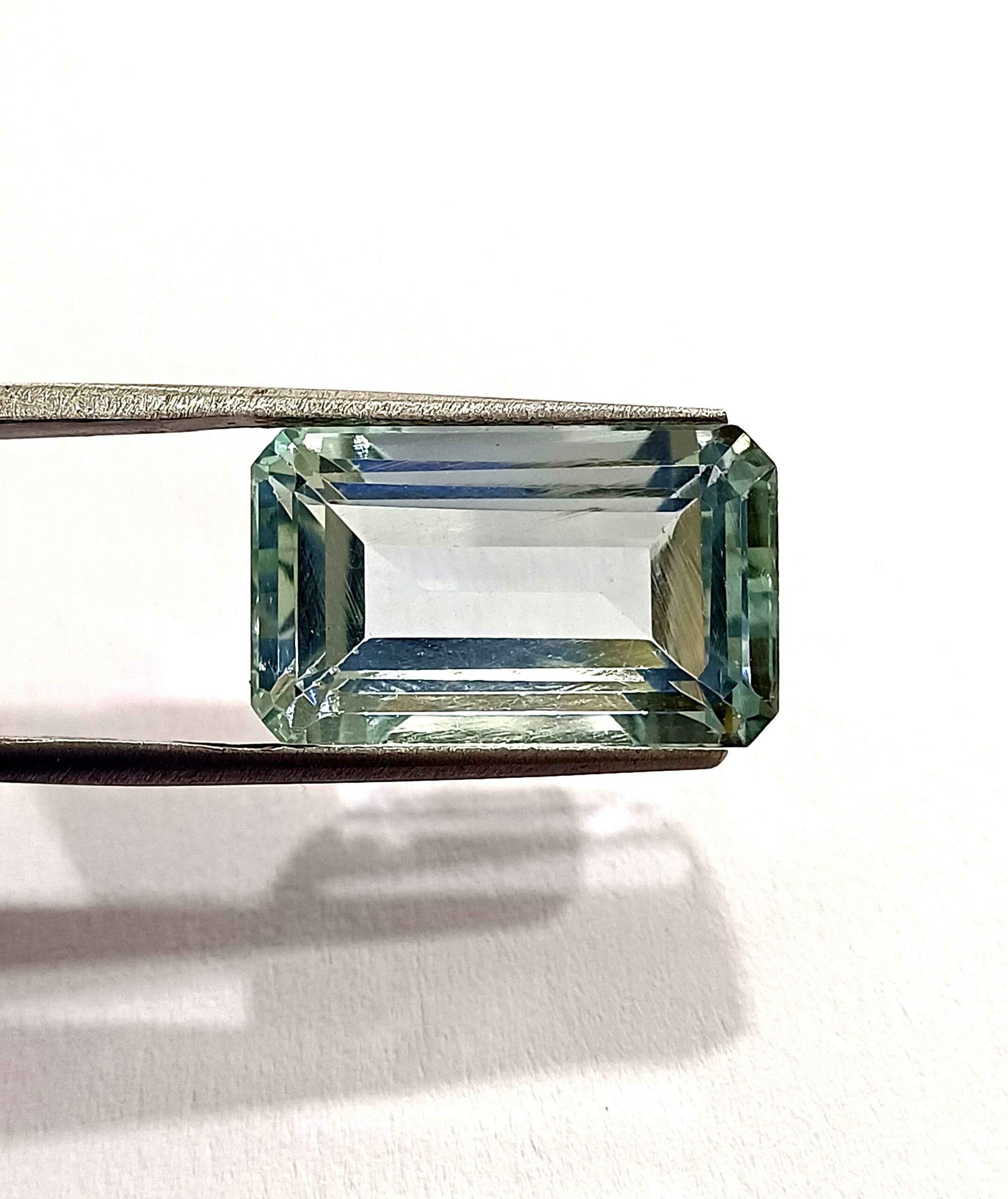 19.45 Cts Natural Brazil Aquamarine Gemstone Emerald Cut 20*12.3 MM AQ11 WATCH VIDEO