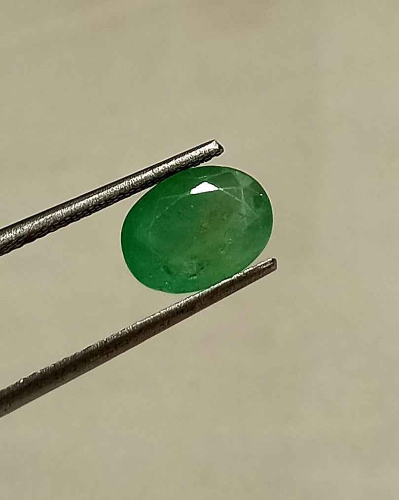 2_9800b5f5-c679-4de0-be03-a7d3d1a4cb86 2.45 Cts Natural Zambian Emerald Gemstone Oval Cut 9.7*7.3 MM EM91
