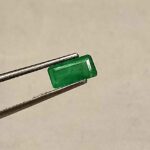 1.30 Cts Natural Zambian Emerald Gemstone Emerald Cut 9.0*4.5 MM EM408