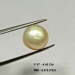 4.45 Cts Fresh Water Pearl Natural China Round Shape 9.6*9.3 MM P57
