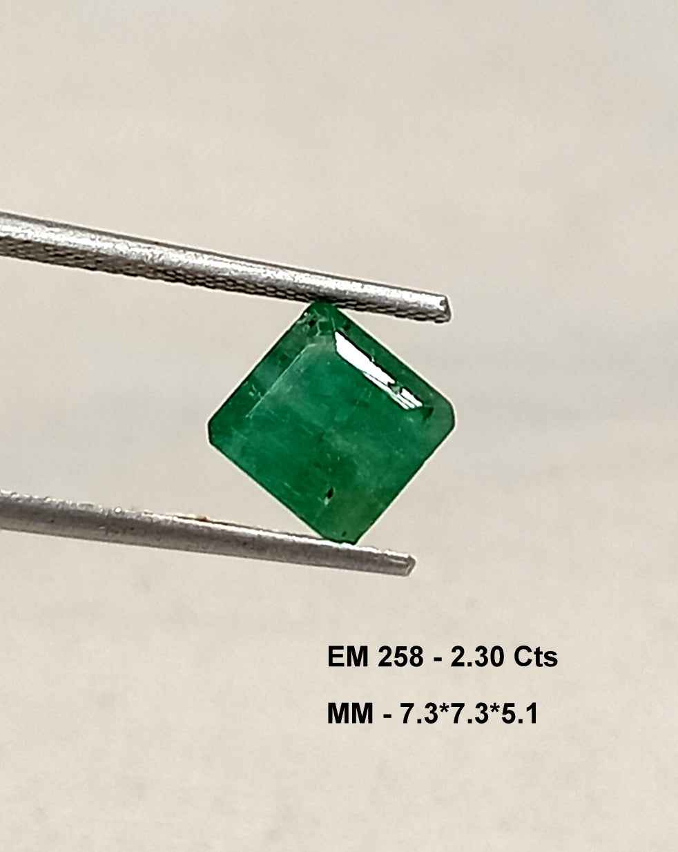 2_e25a83ef-65a0-4f55-a7e9-8e4ea6935a5c 2.30 Cts Square Cut Natural Zambian Emerald Gemstone 7.3*7.3 MM EM258