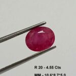 4.55 Cts Oval Cut Natural Mozambique Pink Ruby Gemstone 10.6*8.7 MM R20