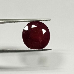 10.59 Cts Certified Natural Sri Lanka Red Ruby Gemstone Oval Cut 13.22*12.97 MM R414