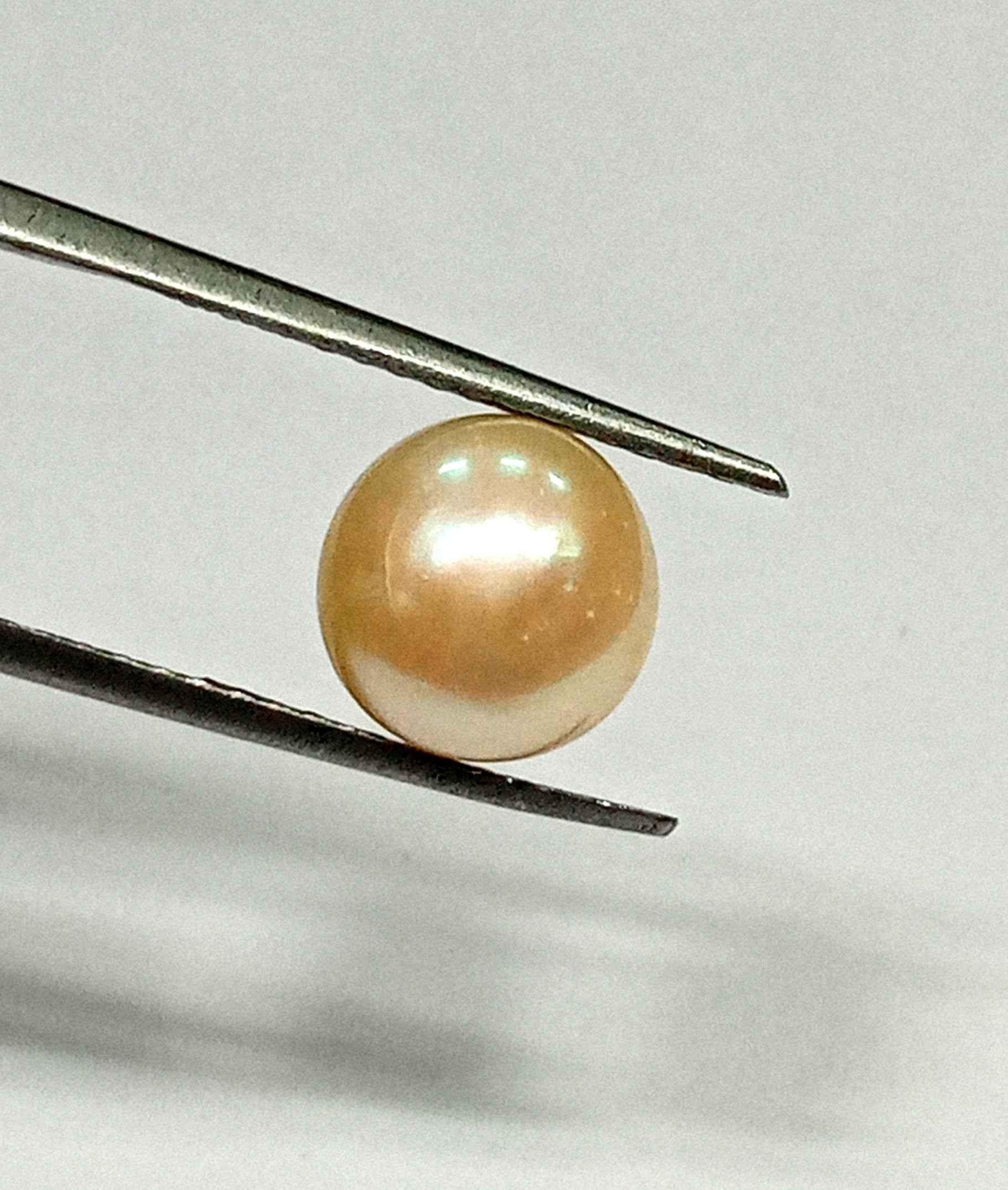 4.35 Cts Fresh Water Pearl Natural China Round Shape 9.2*9.1 MM P56