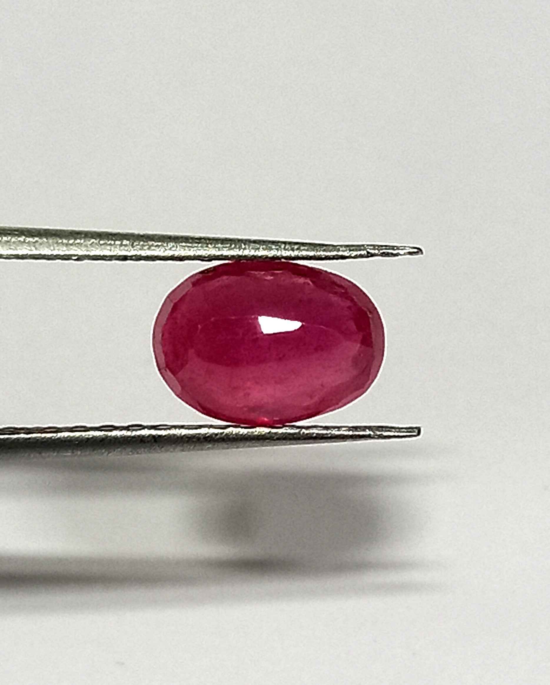 2.13 Cts Red Ruby Natural Burma Gemstone Oval Cut 8.9*6.3 MM R194