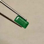 1.30 Cts Natural Zambian Emerald Gemstone Emerald Cut 9.0*4.5 MM EM408