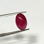 3.80 Cts Natural Myanmar Red Ruby Gemstone Oval Cabochon 10.5*7.1 MM R419