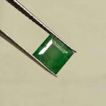 0.94 Cts Square Cut Natural Zambian Emerald Gemstone 5.4*5.4 MM EM586