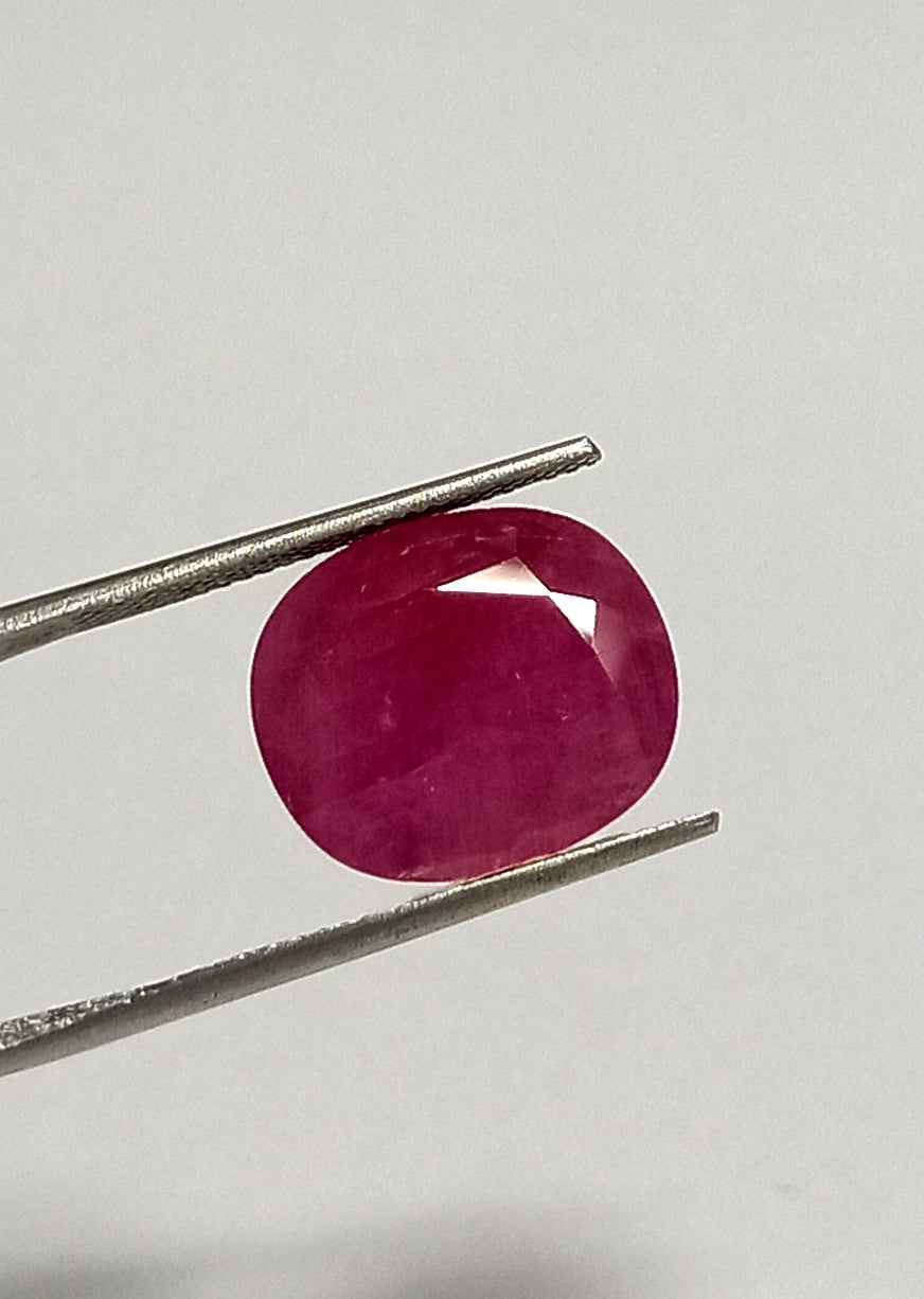 3_a985dc2e-8832-4bc7-98dc-09e38f258e0d 13.05 Cts Natural Mozambique Red Ruby Gemstone Oval Cut 14.9*12.7 MM R17 - Natural Mozambique Red Ruby
