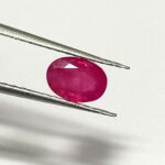 1.06 Cts Natural Burma Pink Ruby Gemstone Oval Cut 6.8*4.8 MM R192