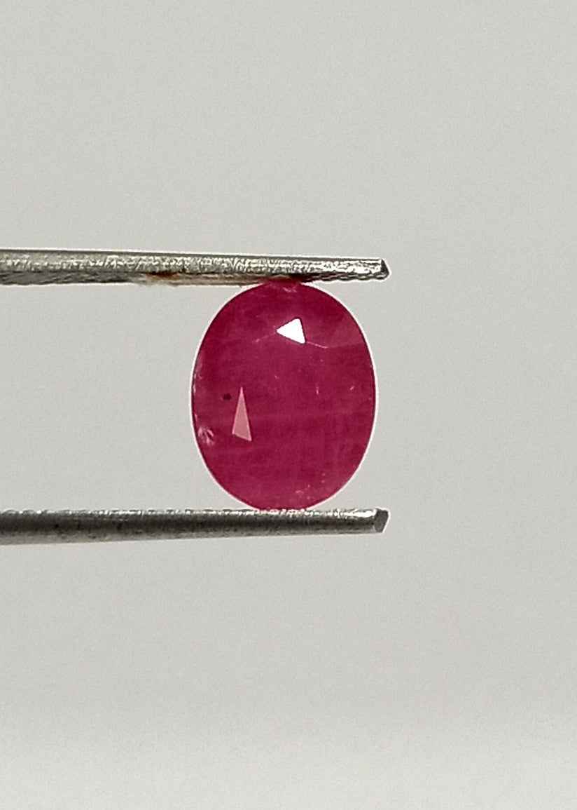 4.00 Cts Natural Mozambique Ruby Gemstone Oval Cut 9.7*7.8 MM R36
