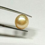 4.80 Cts Fresh Water Pearl Natural China Round Shape 10*9.7 MM P43 WATCH VIDEO