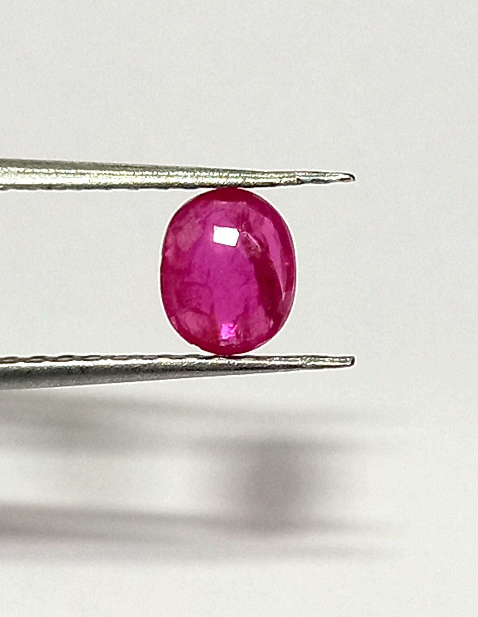0.79 Cts Natural Burma Pink Ruby Oval Cut Gemstone 6.2*5.1 MM R190 - Image 4