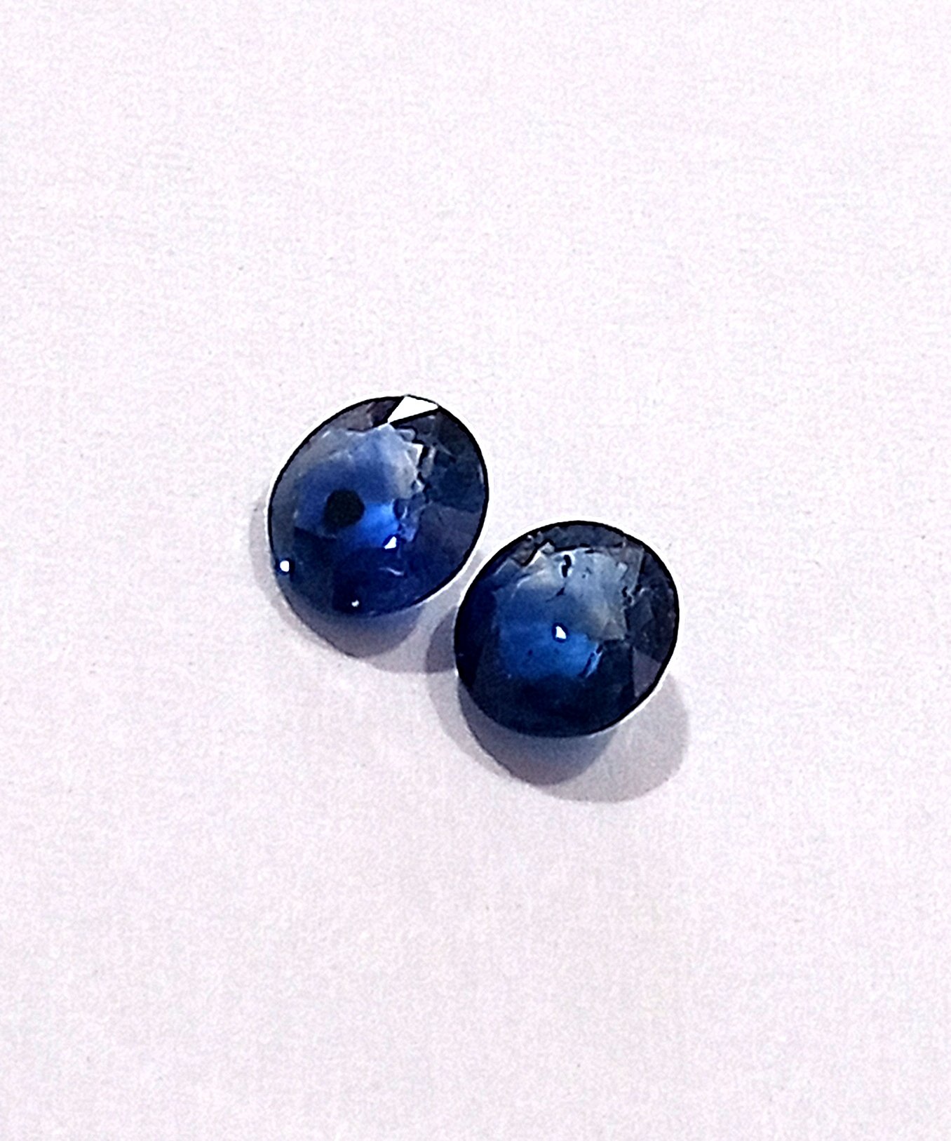 1.10 Cts 2 Pcs Kashmir Blue Sapphire Natural Gemstone Round Cut 5*5 MM KBS12 - Image 3
