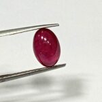3.80 Cts Natural Myanmar Red Ruby Gemstone Oval Cabochon 10.5*7.1 MM R419