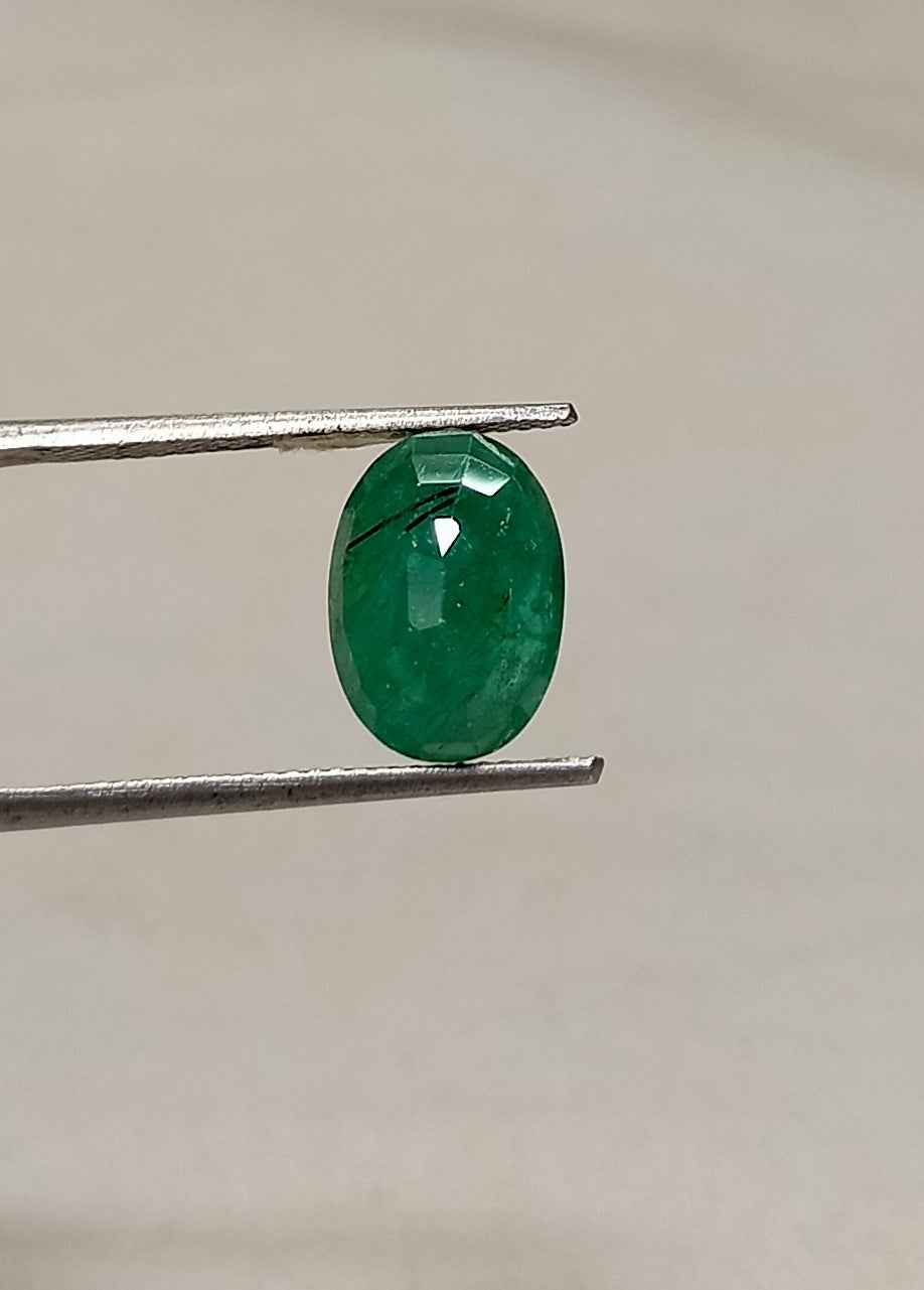 4.00 Cts Emerald Zambian Natural Gemstone Oval Cut 11.9*8.4 MM EM231