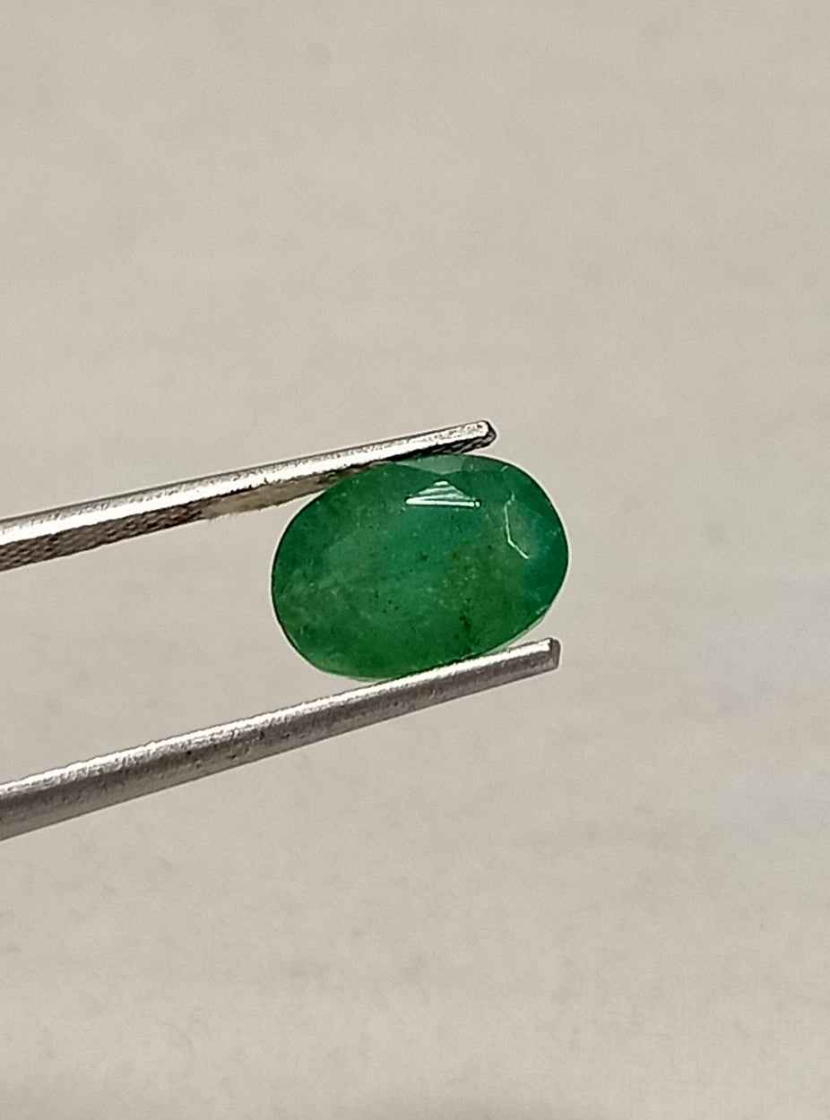 3.75 Cts Oval Cut Natural Zambian Emerald Gemstone 10.8*7.7 MM EM234