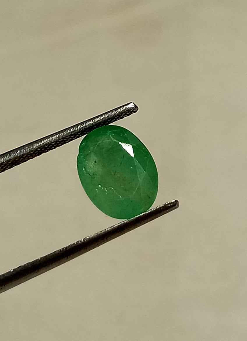 4_fd97f7c5-712c-416e-8cc0-749f2ab51dad 2.45 Cts Natural Zambian Emerald Gemstone Oval Cut 9.7*7.3 MM EM91