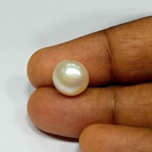 4.80 Cts Fresh Water Pearl Natural China Round Shape 10*9.7 MM P43 WATCH VIDEO