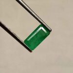 1.30 Cts Natural Zambian Emerald Gemstone Emerald Cut 9.0*4.5 MM EM408