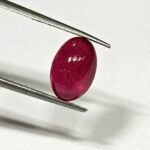 3.80 Cts Natural Myanmar Red Ruby Gemstone Oval Cabochon 10.5*7.1 MM R419