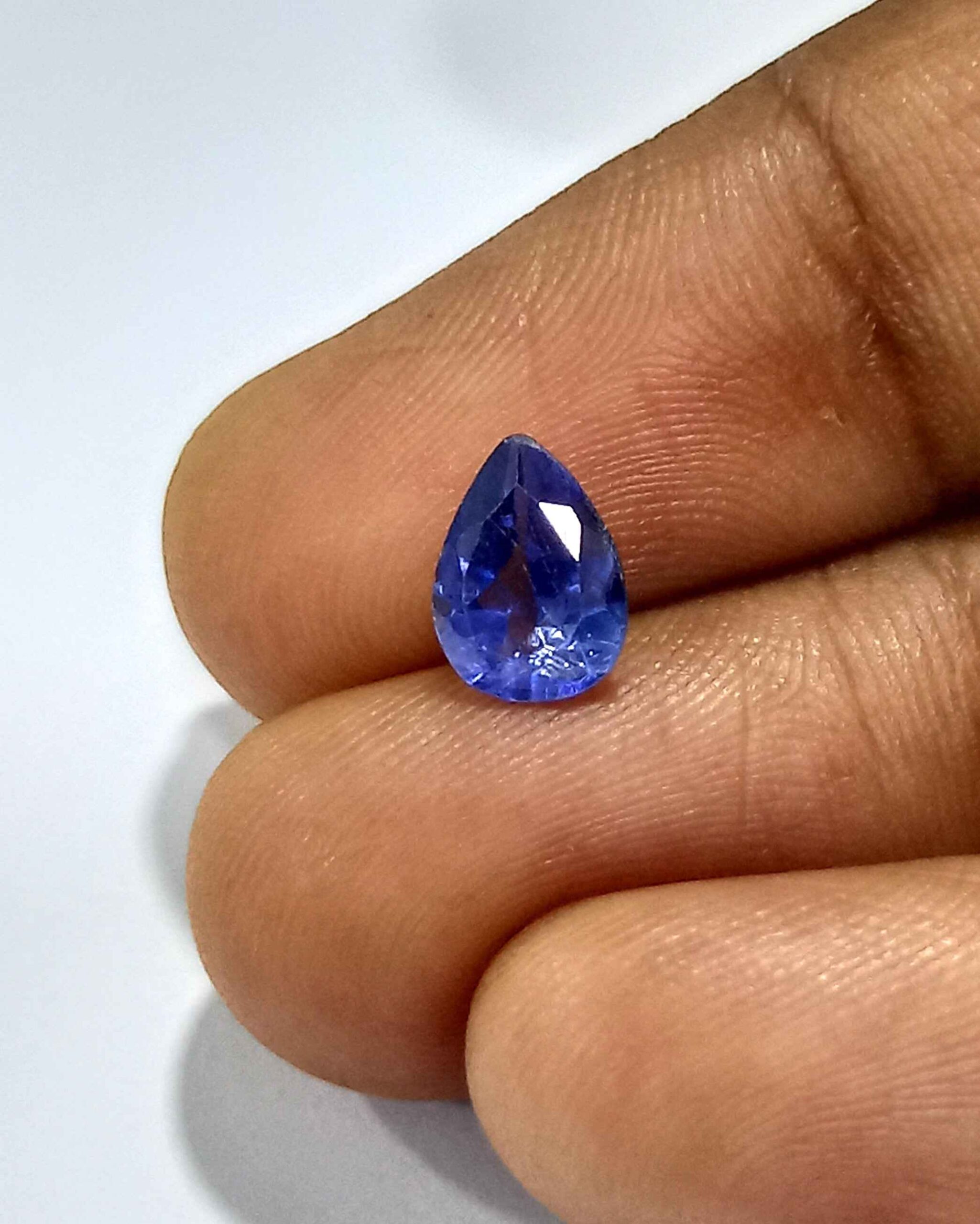 1.20 Cts Natural Sri Lankan Blue Sapphire Gemstone Pear Cut 7.7*5.8 MM BS292