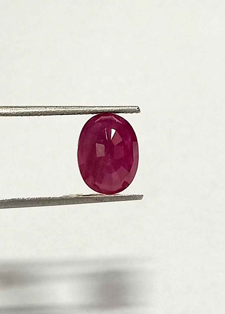 5_8705af31-1f50-4079-8f89-8390da9f4149 4.45 Cts Natural Mozambique Red Ruby Gemstone Oval Cut 11.2*8.5 MM R53