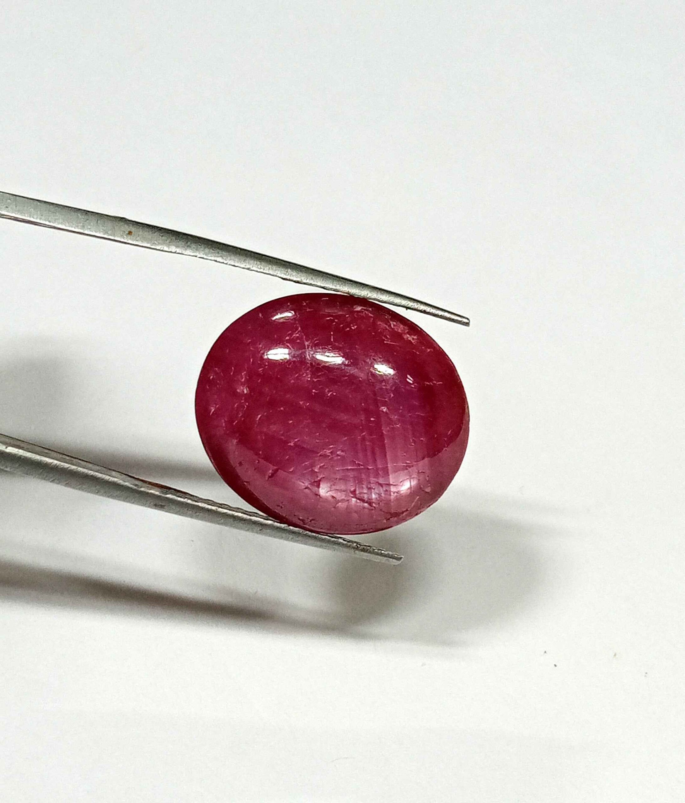 21.85 Cts Natural Myanmar Red Ruby Gemstone Oval Cabochon 18.9*16.2 MM R427