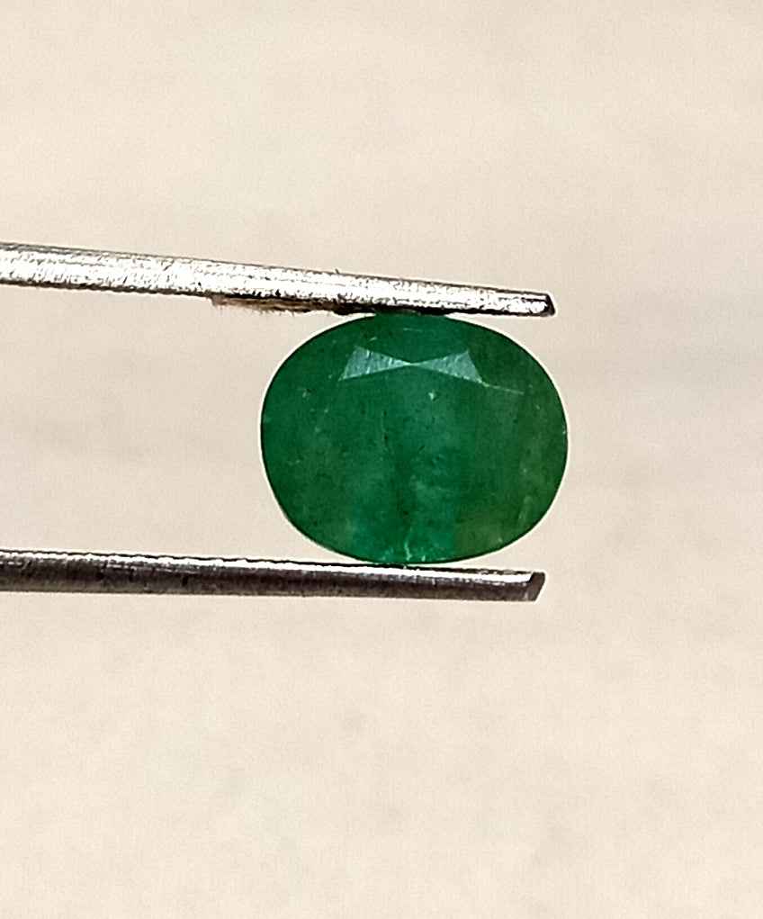 5_d807da0e-6e33-4a70-9e33-b61c6f637fa6 2.80 Cts Natural Zambian Emerald Gemstone Oval Cut 9.6*7.8 MM EM210