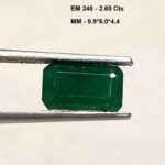 2.60 Cts Zambian Emerald Natural Gemstone Oval Cut 9.9*6 MM EM246