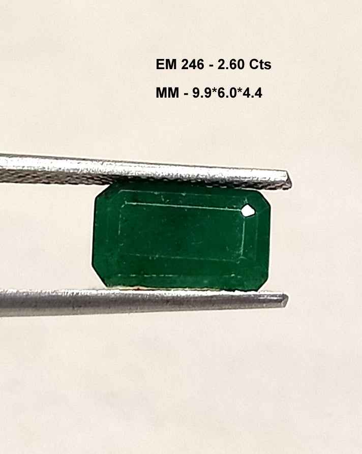 5_e475e528-38ca-4f58-a544-e2f23ccb67f7 2.60 Cts Zambian Emerald Natural Gemstone Oval Cut 9.9*6 MM EM246