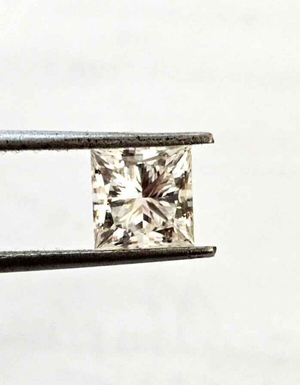 2.50 Cts Certified Princess Cut 7 MM Lab Grown Diamond Solitaire WATCH VIDEO