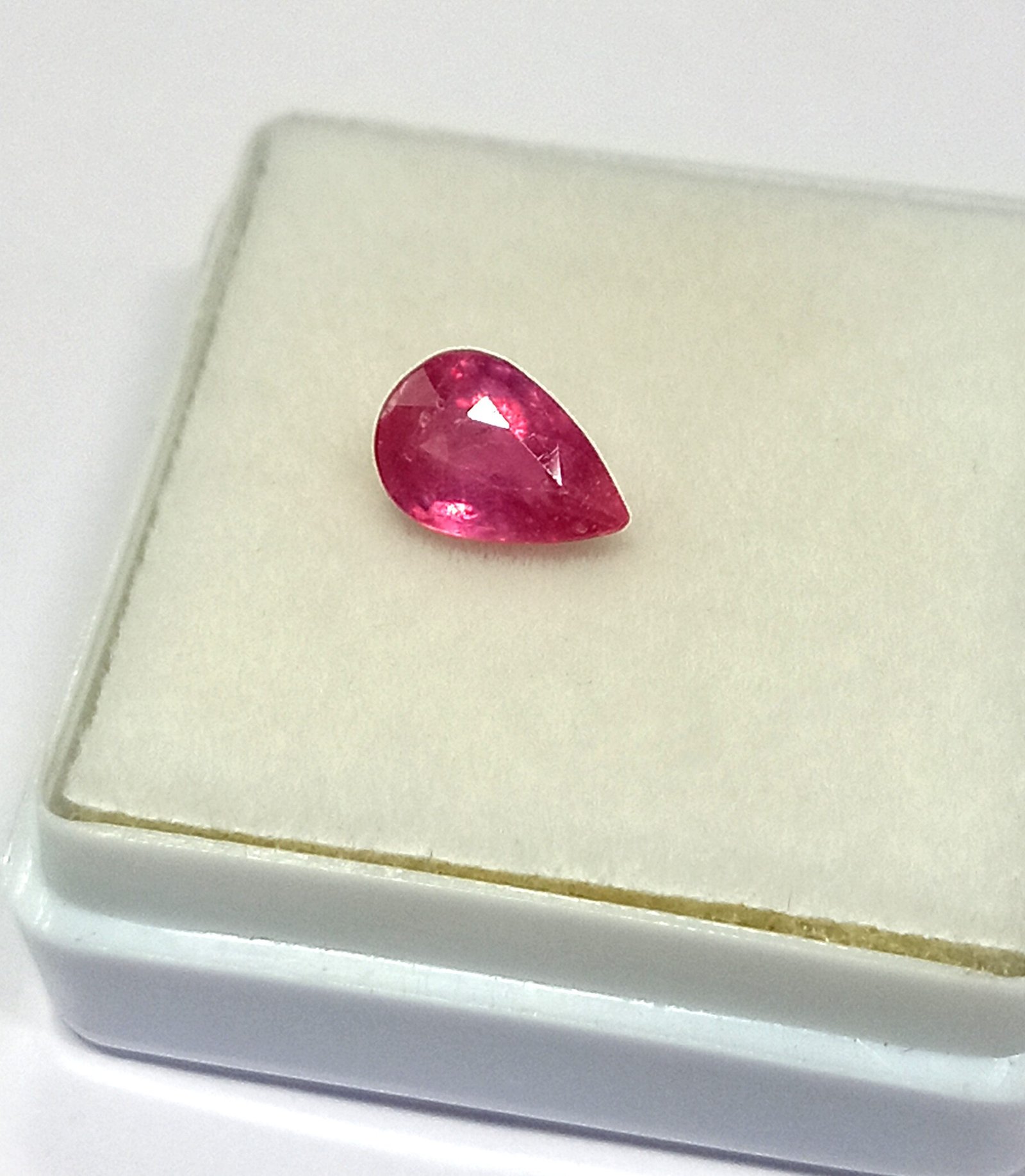 1.10 Cts Natural Burma Pink Ruby Gemstone Pear Cut 7.6*5.1 MM R187 - Image 6