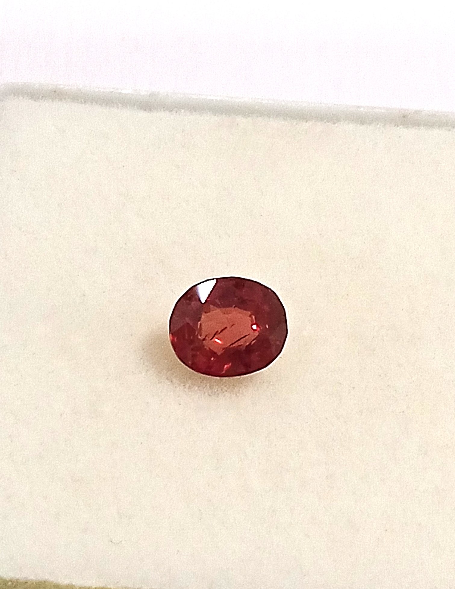 0.52 Cts Ceylon Spinel Gemstone Red Oval Cut 5.2*4.4 MM SP12 - Image 5
