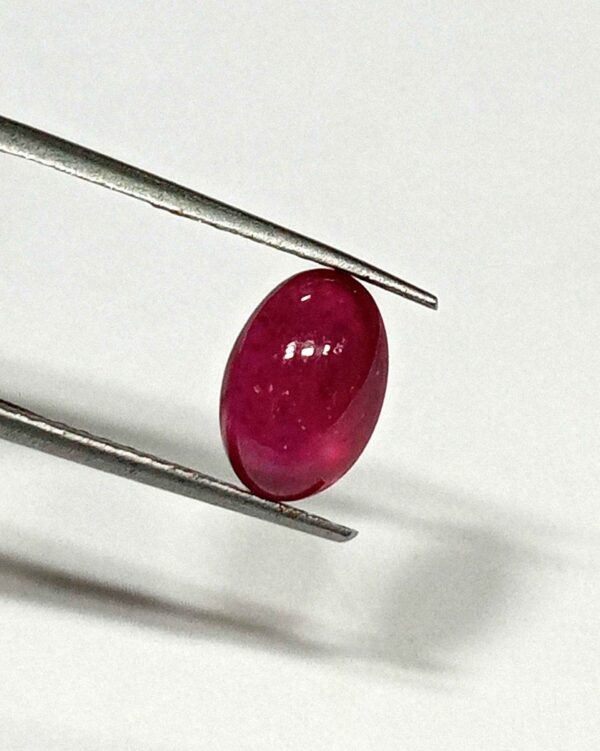 3.80 Cts Natural Myanmar Red Ruby Gemstone Oval Cabochon 10.5*7.1 MM R419