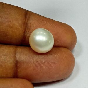 5.10 Cts Fresh Water Pearl Natural China Round Shape 9.3*9.1 MM P40 WATCH VIDEO