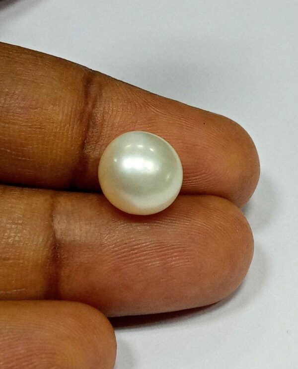 5.10 Cts Fresh Water Pearl Natural China Round Shape 9.3*9.1 MM P40 WATCH VIDEO
