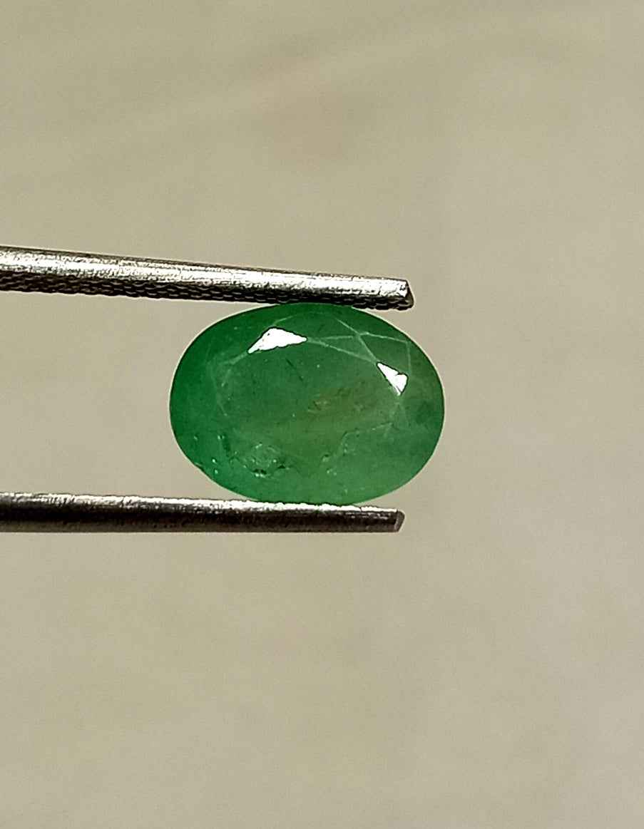 6_c6dd89b1-d6d8-4b64-81c7-06bfeb1deb9d 2.45 Cts Natural Zambian Emerald Gemstone Oval Cut 9.7*7.3 MM EM91