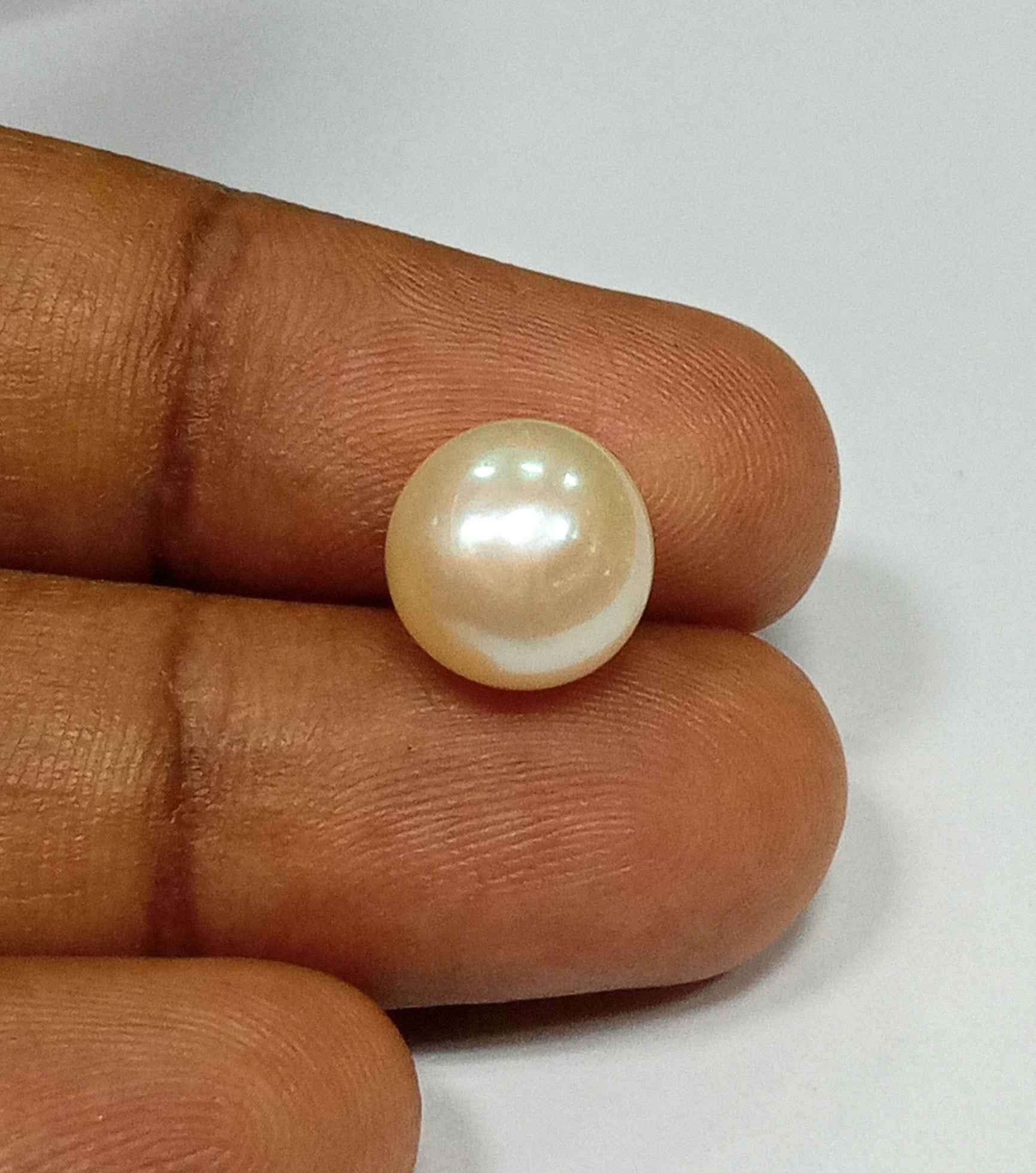 4.35 Cts Fresh Water Pearl Natural China Round Shape 9.2*9.1 MM P56