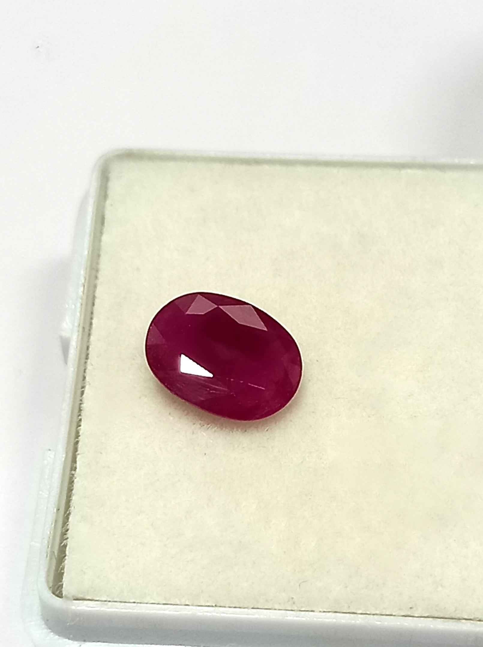 1.26 Cts Burma Ruby Natural Pink Oval Cut Gemstone 8.1*6.1 MM R203
