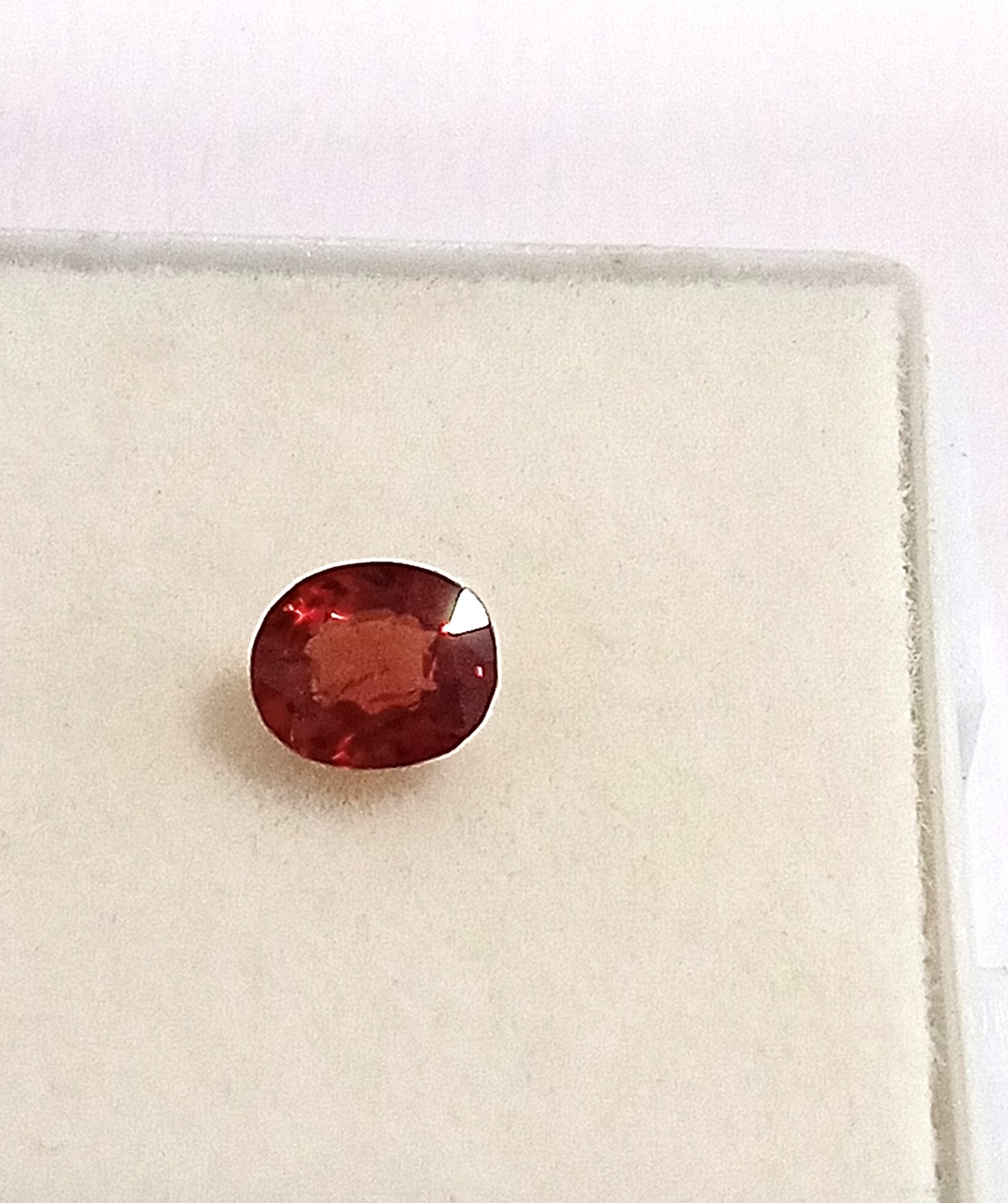 0.52 Cts Ceylon Spinel Gemstone Red Oval Cut 5.2*4.4 MM SP12 - Image 6