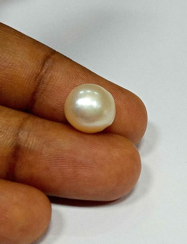 4.80 Cts Fresh Water Pearl Natural China Round Shape 10*9.7 MM P43 WATCH VIDEO
