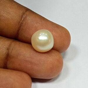 4.65 Cts Fresh Water Pearl Natural China Round Shape 9.7*9.6 MM P45 WATCH VIDEO