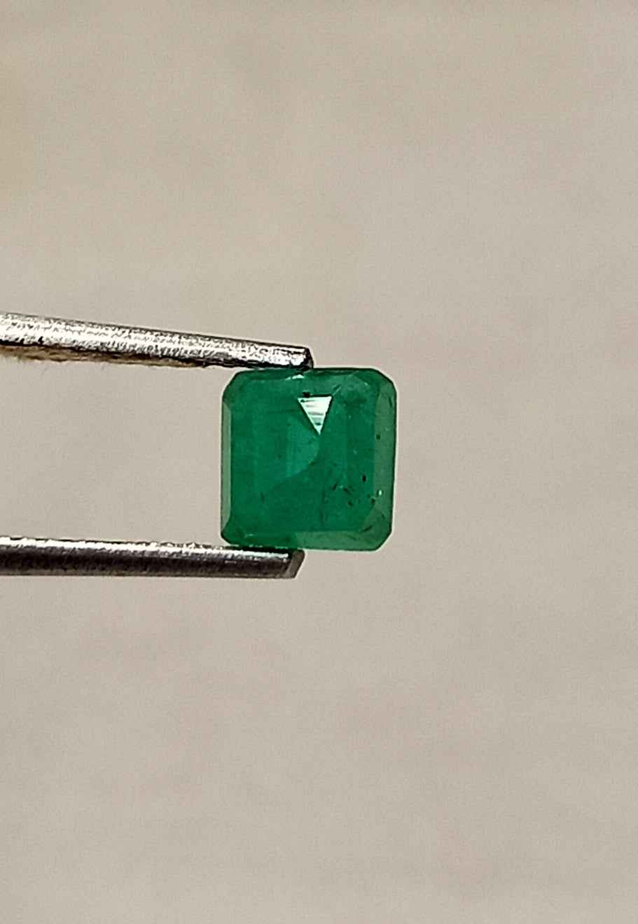0.95 Cts Square Cut Natural Zambian Emerald Gemstone 5.7*5.5 MM EM410