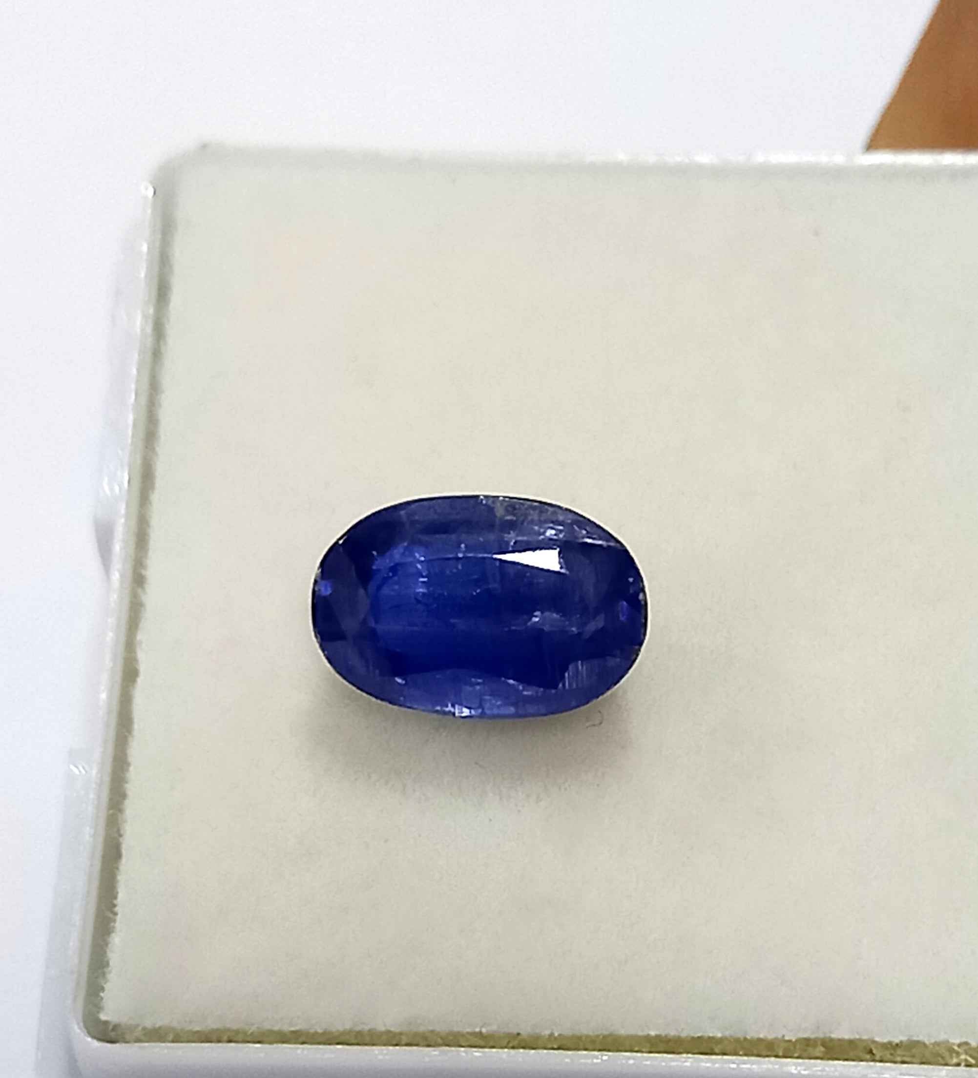 1.85 Cts Blue Sapphire Burma Natural Gemstone Oval Cut 8.6*5.8 MM BS290