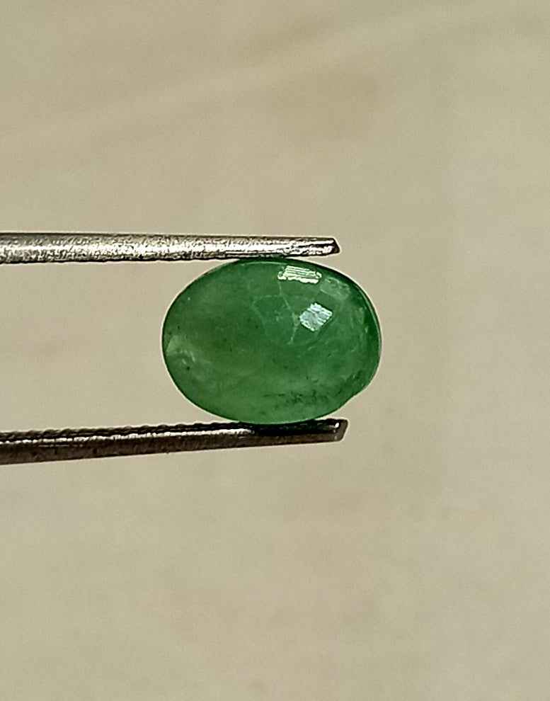 7_b10e56ed-a862-45aa-a74d-5c8234f8602e 2.45 Cts Natural Zambian Emerald Gemstone Oval Cut 9.7*7.3 MM EM91